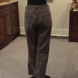 Stylish Brown Chico’s Pants with Studded Pockets